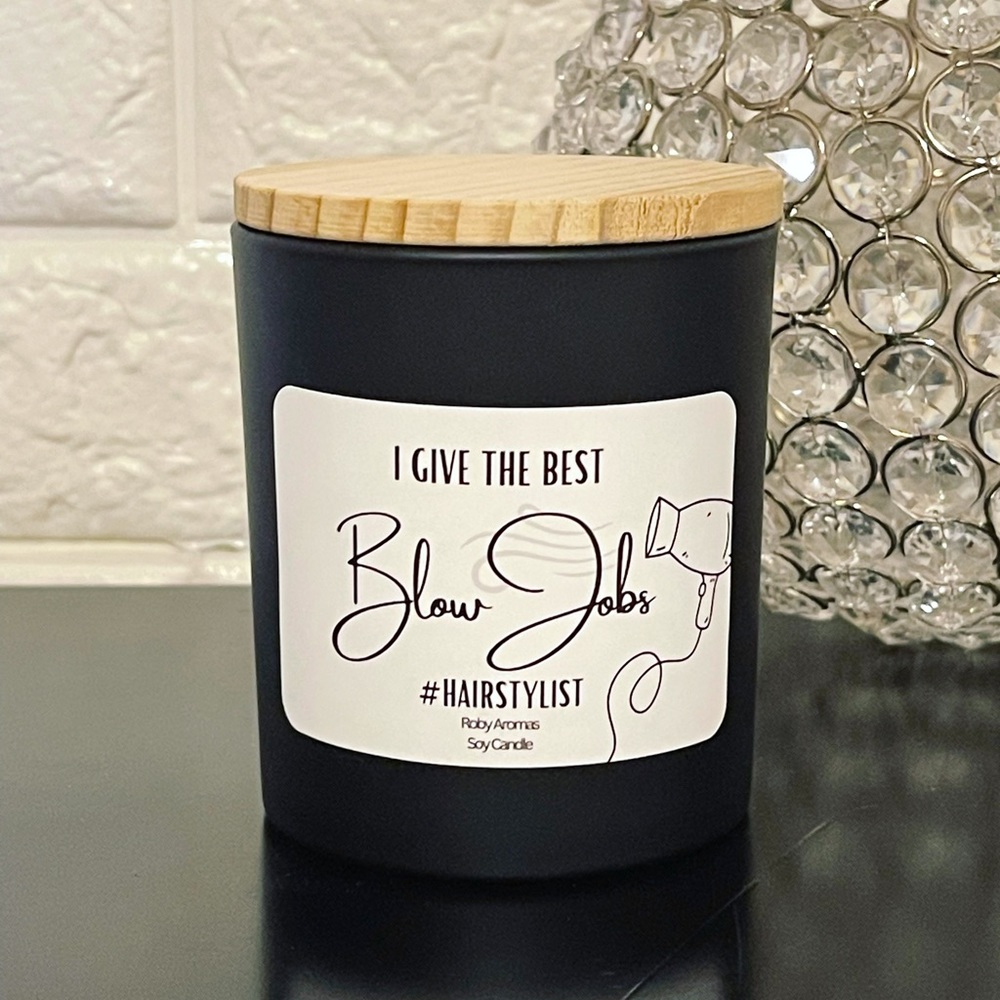 Hairdresser candle, hairstylist candle